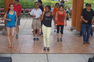 Denita Inez Teaching Salsa at Summer Dance